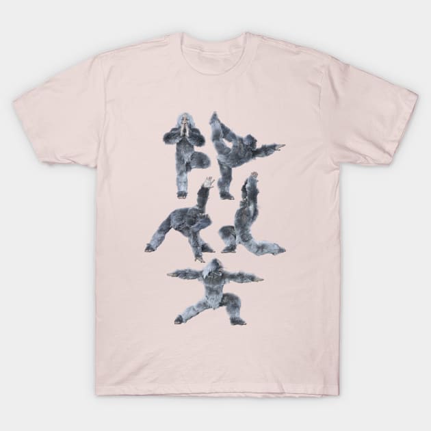 Yeti Yoga T-Shirt by vonHobo